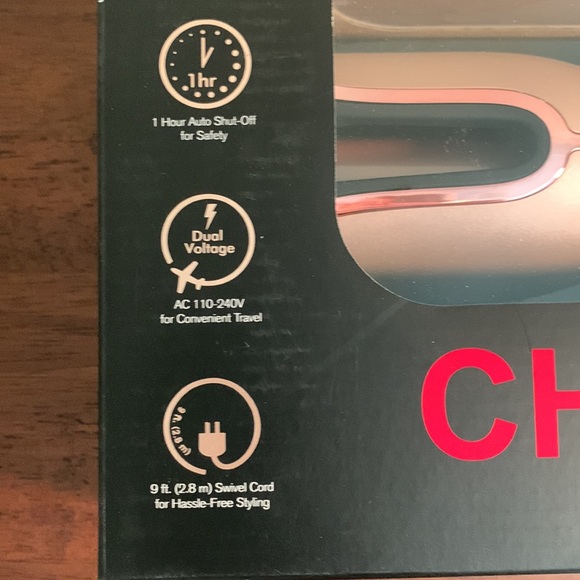 CHI BRAND NEW IN SEALED BOX SPECIAL EDITION ROSE SPIN N CURL CURLING IRON - Picture 3 of 9